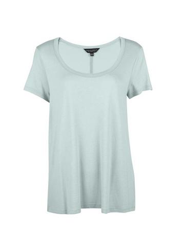 Dorothy Perkins Blue Scoop Neck T-shirt