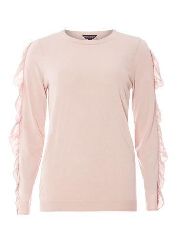 Dorothy Perkins Blush Ruffle Sleeve Knitted Jumper