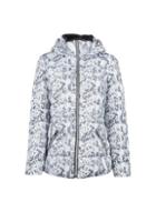 Dorothy Perkins Grey Snake Print Short Padded Coat
