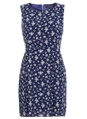 Dorothy Perkins *tenki Blue Patterned Dress