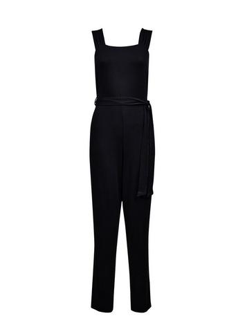 Dorothy Perkins Black Plain Strappy Jersey Jumpsuit