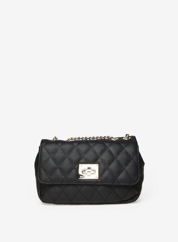 Dorothy Perkins Black Large Quilted Clutch Bag
