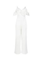 *luxe Ivory Burnout Jumpsuit