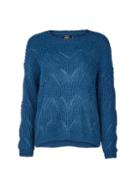 *only Blue Knitted Jumper