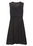 Dorothy Perkins Petite Black Lace Fit And Flare Dress