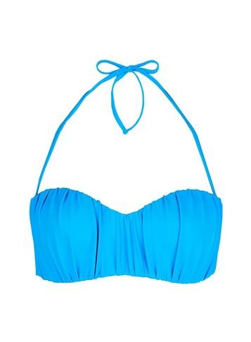 Dorothy Perkins *dp Beach Blue Ruched Bikini Top