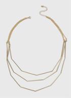 Dorothy Perkins Gold Stick Multirow Necklace