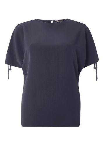 Dorothy Perkins Navy Tie Cold Shoulder Top