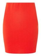 Dorothy Perkins Red Textured Mini Tube Skirt