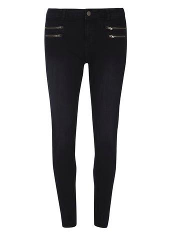 Dorothy Perkins Indigo Zip Darcy Skinny Jeans