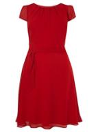 Dorothy Perkins *billie & Blossom Curve Red Chiffon Dress