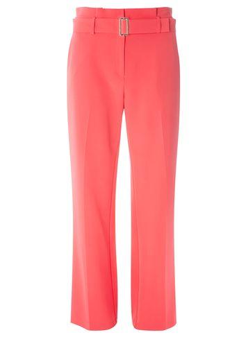 Dorothy Perkins Pink Belt Paperbag Wide Leg Trousers