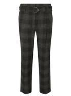 Dorothy Perkins Checked D-ring Tapered Trousers