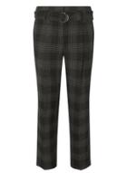 Dorothy Perkins Checked D-ring Tapered Trousers