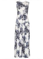 *feverfish Cream Pleated Maxi Dress