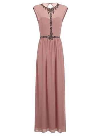 Dorothy Perkins *little Mistress Rose Embellished Maxi Dress