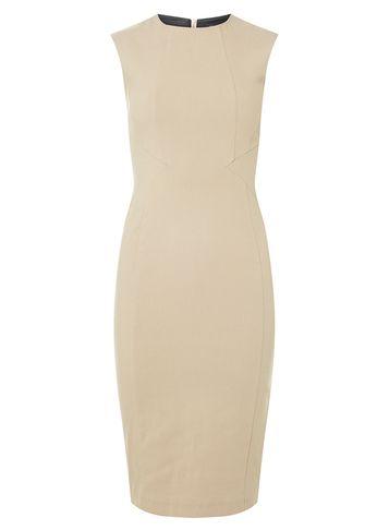 Dorothy Perkins Camel Panelled Pencil Dress