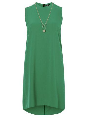 Dorothy Perkins Green Necklace Sleeveless Dress