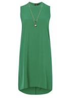 Dorothy Perkins Green Necklace Sleeveless Dress