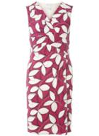 Dorothy Perkins *lily & Franc Magenta Abstract Leaf Print Dress