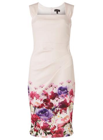 Dorothy Perkins *scarlett B Blush Boarder 'lara' Bodycon Dress