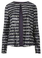 Dorothy Perkins *tall Multi Colour Sequin Stripe Blazer
