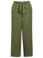 Dorothy Perkins *quiz Kahki Crepe Tie Belt Cullotes