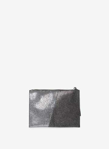 Dorothy Perkins Grey Pewter Glitter Panel Wristlet
