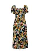 Dorothy Perkins Multi Colour Floral Print Midi Skater Dress