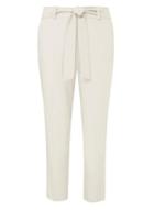 Dorothy Perkins Silver Crepe Tie Waist Tapered Leg Trousers