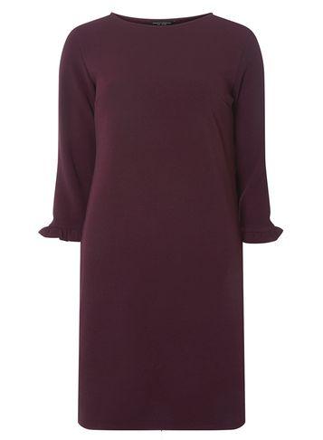 Dorothy Perkins Purple Frill Cuff Shift Dress
