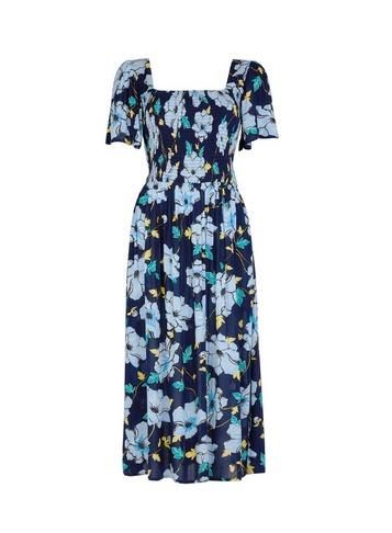 Dorothy Perkins *tall Navy Flutter Skater Dress