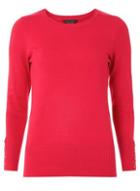 Dorothy Perkins Fuchsia Button Cuff Jumper