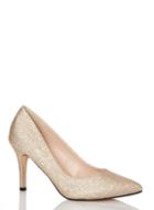 Dorothy Perkins *quiz Glitter Pointed Toe High Heels Court Shoes