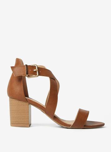 Dorothy Perkins Wide Fit Tan Shore Sandals