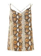 Dorothy Perkins Multi Colour Snake Print Camisole Top