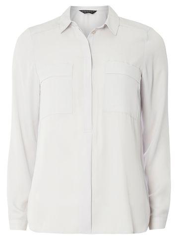 Dorothy Perkins Silver Two Pocket Shirt