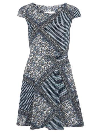 Dorothy Perkins Floral Tile Bow Back Dress