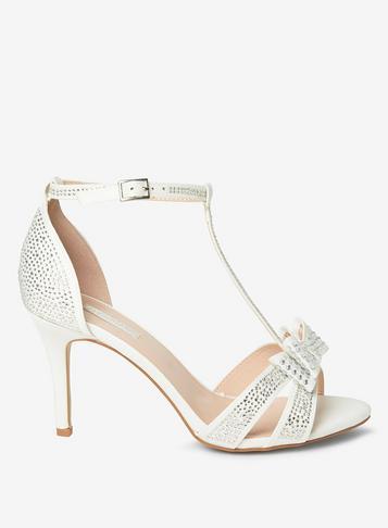 Dorothy Perkins Wide Fit Ivory 'sofia' Occasion Sandals