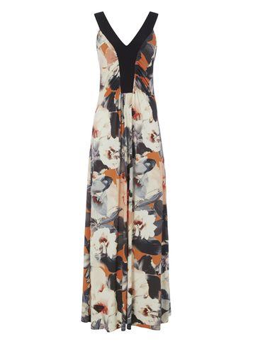 Dorothy Perkins *roman Originals Coral Printed Maxi Dress