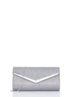 Dorothy Perkins *quiz Glitter Envelope Bag