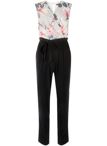 Dorothy Perkins *billie & Blossom Multi-coloured Floral Wrap Jumpsuit