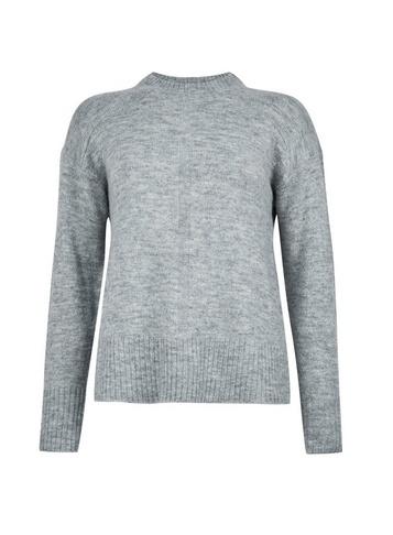 Dorothy Perkins Light Grey Spandex Crew Neck Jumper