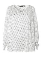 Dorothy Perkins *dp Curve White Polka Dot Print Tie Sleeve Top