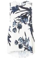 Dorothy Perkins Ivory And Navy Floral Print Sleevless Top