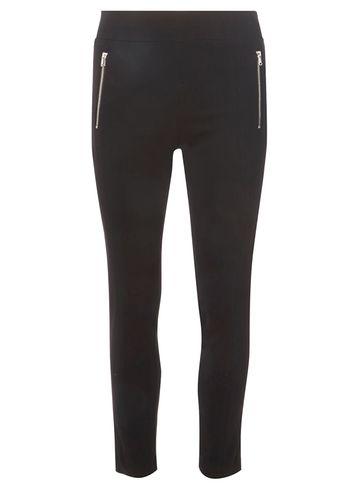 Dorothy Perkins Black Zip Front Skinny Fit Trousers