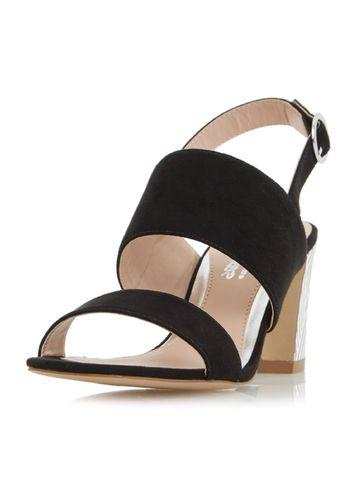 Dorothy Perkins *head Over Heels By Dune Black Mally High Heel Sandals