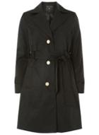 Dorothy Perkins Black Waterproof Mac Coat