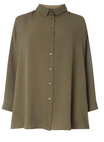 Dorothy Perkins Dp Curve Khaki Bubble Utility Shirt