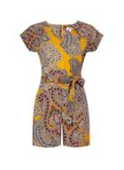 Dorothy Perkins Petite Multi Coloured Paisley Print Playsuit